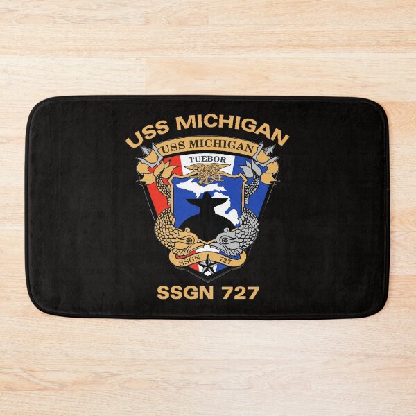 Item preview, USS Michigan (SSGN-727) Crest for Dark Colors designed and sold by Nikki SpaceStuffPlus.