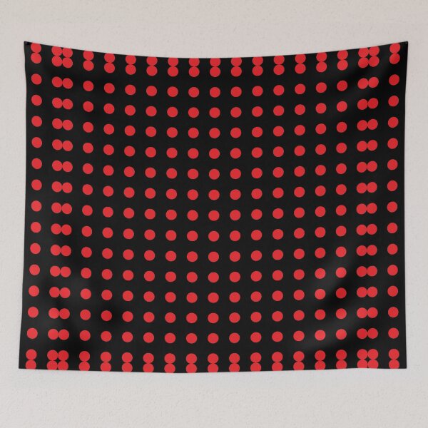 Item preview, speckled red and black circle pattern designed and sold by Ray Loka.
