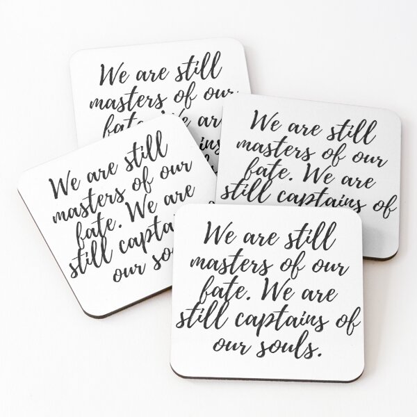 Item preview, We are still masters of our fate. We are still captains of our souls. designed and sold by UncleFizziwigs.