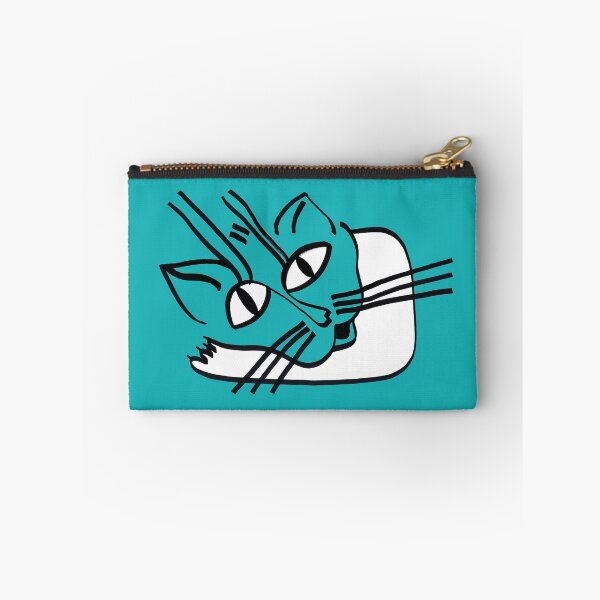 Item preview, Resting Cat on his Elbow on Turquise Board designed and sold by Istvan Ocztos.
