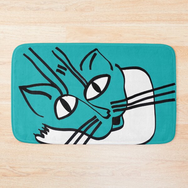 Item preview, Resting Cat on his Elbow on Turquise Board designed and sold by Istvan Ocztos.