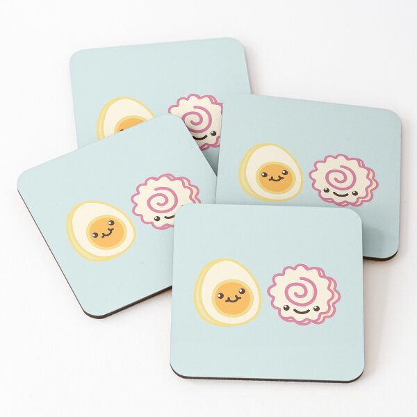 Item preview, Cute Fishcake and Egg - Kawaii food designed and sold by Nossikko.