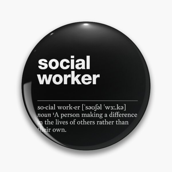 Item preview, "Social worker" funny job description, definition social worker designed and sold by TrueType.
