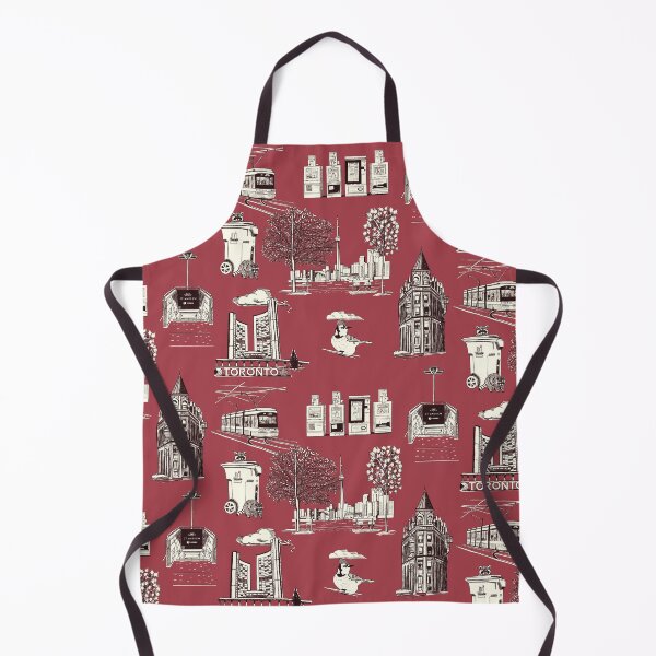 Item preview, Toronto Toille De Jouy - Passion Red designed and sold by Quick Brown Fox Canada.