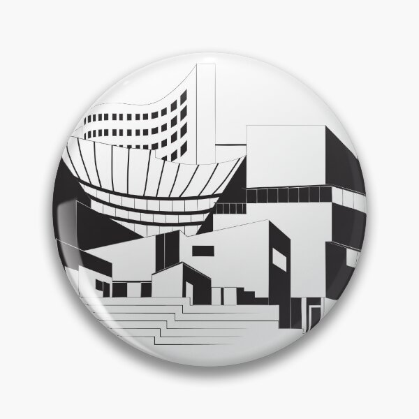 Artikelvorschau, Alvar Aalto emblematische Gebäude_schwarz und weiß entworfen und verkauft von Albamarina.