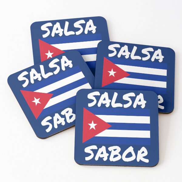 Item preview, Cuba Salsa Sabor Proud To Be Cuban Flag T Shirt Merch designed and sold by PRINTS2HOT.