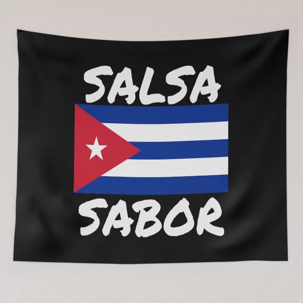 Item preview, Cuba Salsa Sabor Proud To Be Cuban Flag T Shirt Merch designed and sold by PRINTS2HOT.
