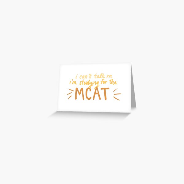 Vista previa del artículo con la obra «Estudiando para el MCAT», diseñado y vendido por LillieGracie.