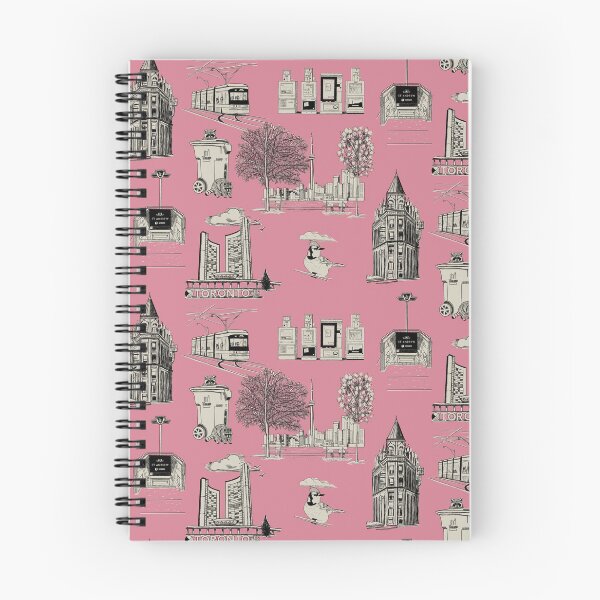 Item preview, Toronto Toille De Jouy  - deep rose pink designed and sold by Quick Brown Fox Canada.