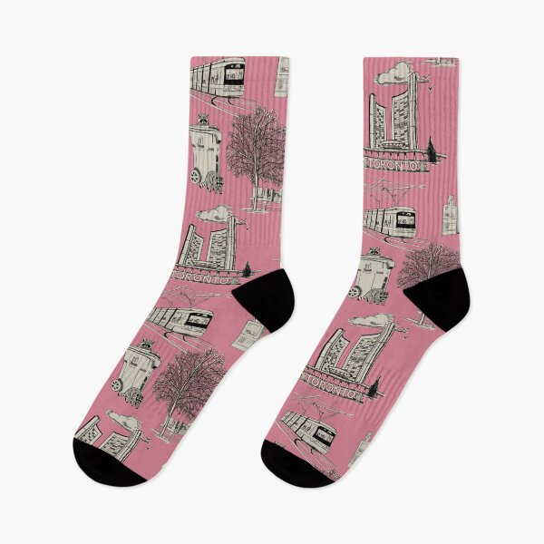 Item preview, Toronto Toille De Jouy  - deep rose pink designed and sold by Quick Brown Fox Canada.