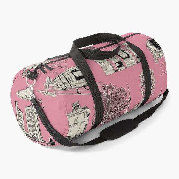 Item preview, Toronto Toille De Jouy - deep rose pink designed and sold by Quick Brown Fox Canada.