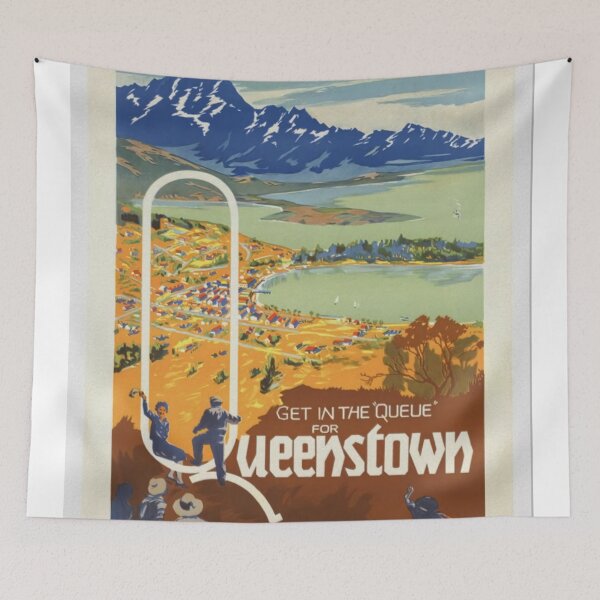 Item preview, Vintage New Zealand Queenstown Travel designed and sold by juliecdozier.