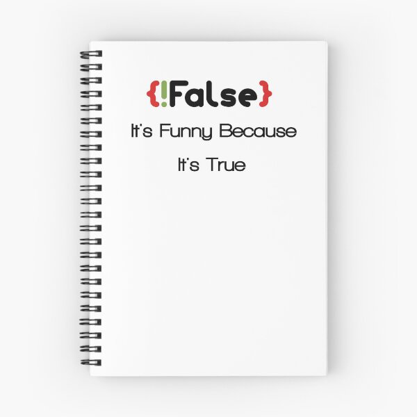 Item preview, !False - It's funny because It's true Pullover Hoodie designed and sold by JOHNJORDEN.
