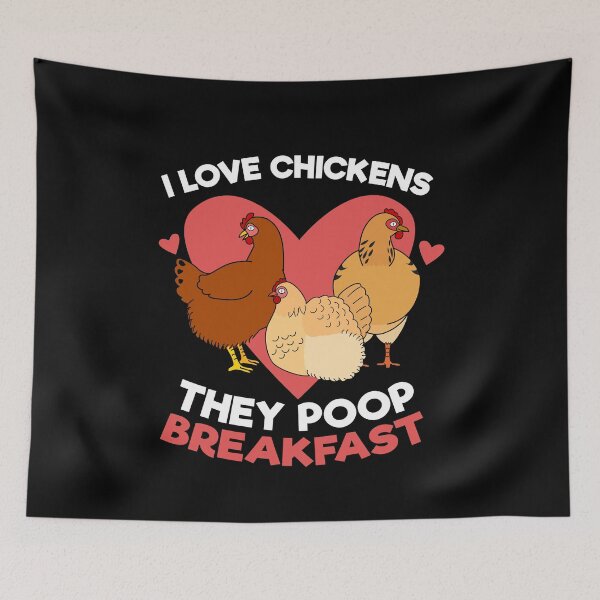 Item preview, I Love Chickens The Poop Breakfast designed and sold by MooonTees.
