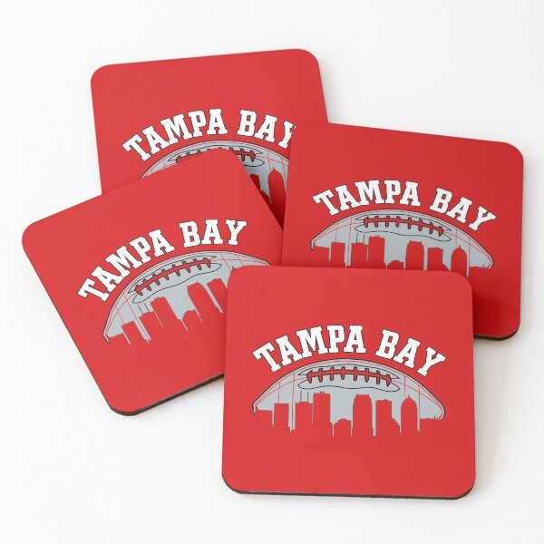 Item preview, Vintage Tampa Bay Football Team Gameday Skyline Goalline Grey White Art Sport Buccaneers Gifts designed and sold by JamesCarthyArt.