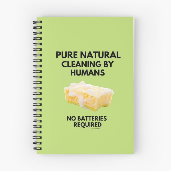 Item preview, Cleaning By Humans No Batteries Required Funny Housekeeping Lady Gifts designed and sold by SavvyCleaner.
