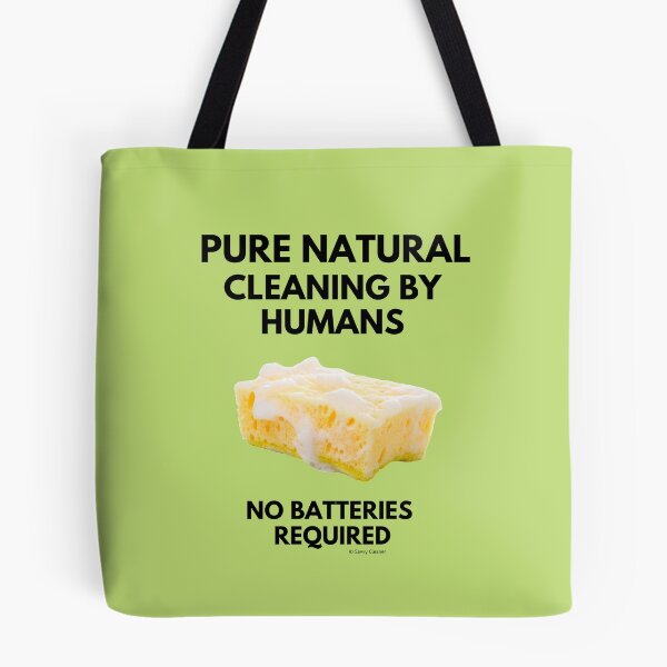Item preview, Cleaning By Humans No Batteries Required Funny Housekeeping Lady Gifts designed and sold by SavvyCleaner.