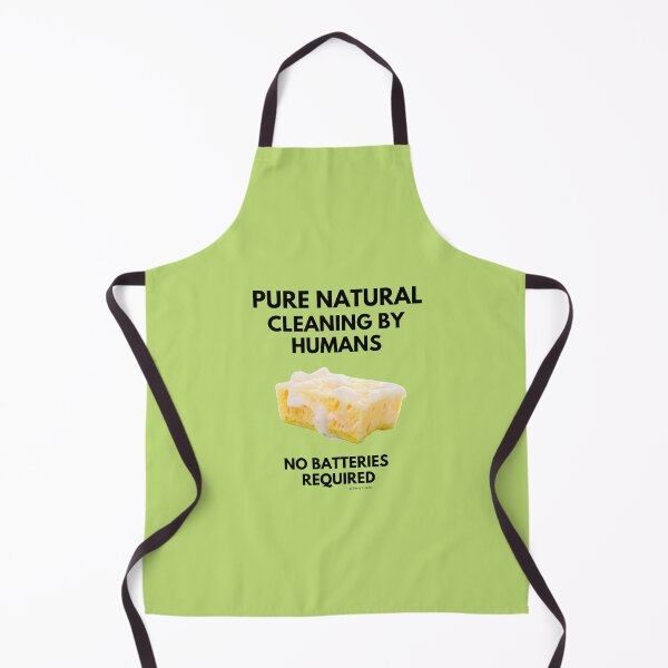 Item preview, Cleaning By Humans No Batteries Required Funny Housekeeping Lady Gifts designed and sold by SavvyCleaner.