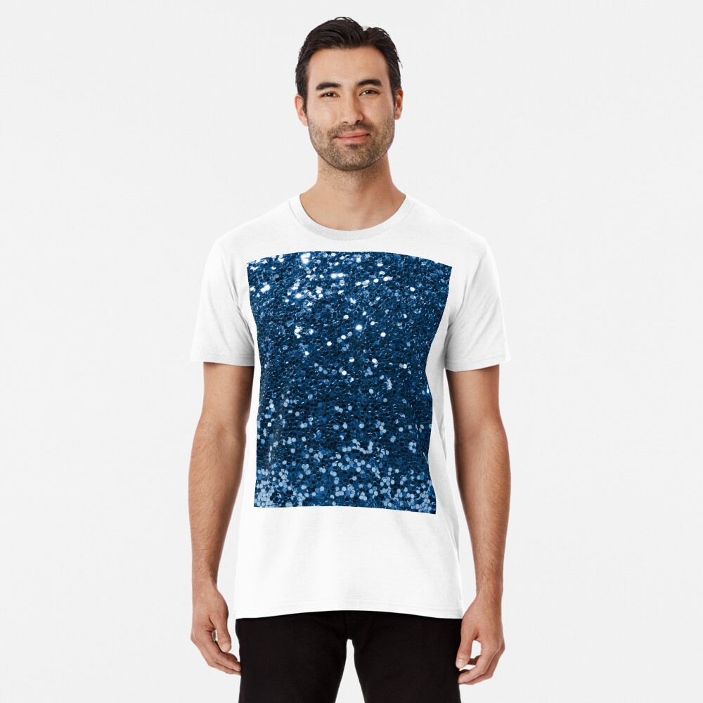 Navy Blue Glitter Sparkle Pattern Graphic T-Shirt for Sale by Petgifts