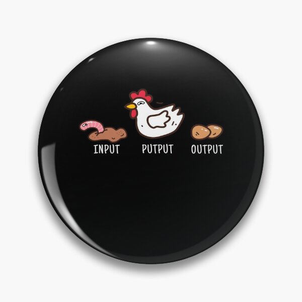 Item preview, Input Putput Output Chickens Chicken Farmer designed and sold by MooonTees.