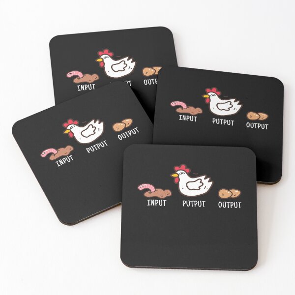 Item preview, Input Putput Output Chickens Chicken Farmer designed and sold by MooonTees.
