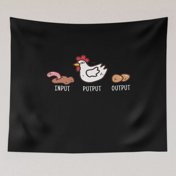 Item preview, Input Putput Output Chickens Chicken Farmer designed and sold by MooonTees.