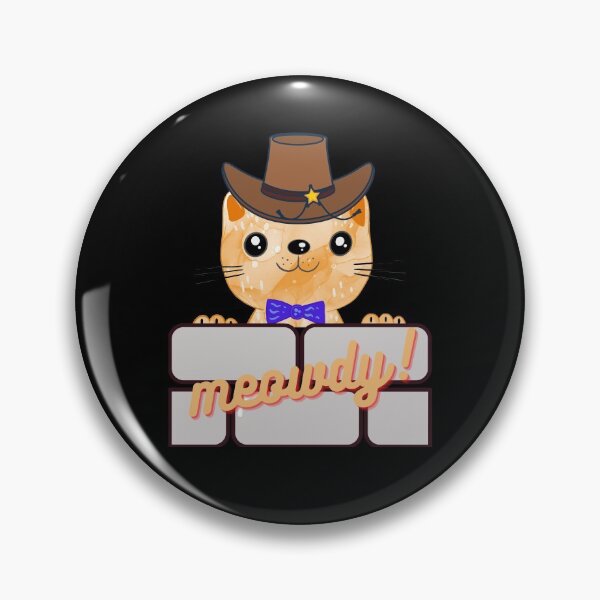 Item preview, MEOWDY! Funny Cute Cat Meme Design designed and sold by LevelUpMerch.