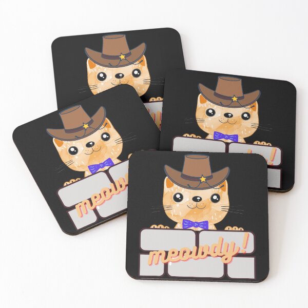 Item preview, MEOWDY! Funny Cute Cat Meme Design designed and sold by LevelUpMerch.