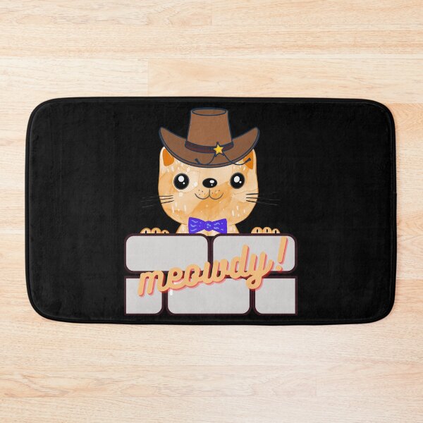Item preview, MEOWDY! Funny Cute Cat Meme Design designed and sold by LevelUpMerch.