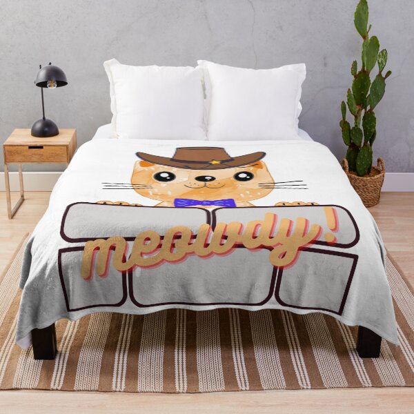 Item preview, MEOWDY! Funny Cute Cat Meme Design designed and sold by LevelUpMerch.