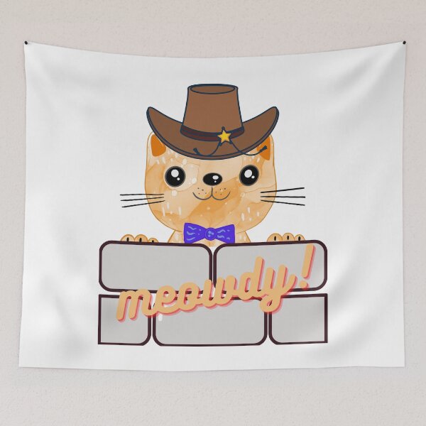 Item preview, MEOWDY! Funny Cute Cat Meme Design designed and sold by LevelUpMerch.