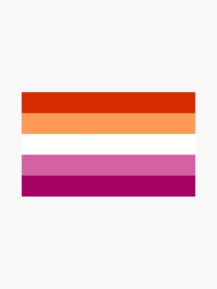 Thumbnail 3 of 3, Sticker, lesbian flag designed and sold by Multiminjae.