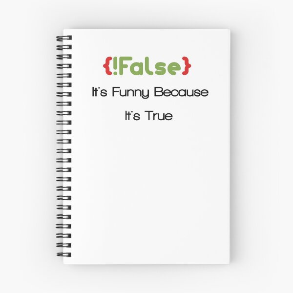 Item preview, f !False - It's funny because It's true Pullover Hoodie designed and sold by JOHNJORDEN.