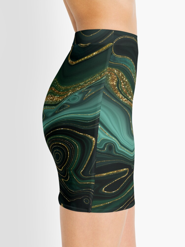 Alternate view of Gold Indigo Malachite Marble II Mini Skirt