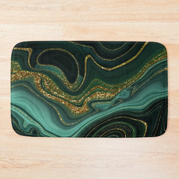 Gold Marble Bath Mats for Sale