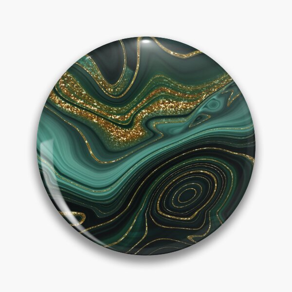 Item preview, Gold Indigo Malachite Faux Marble II designed and sold by MysticMarble.