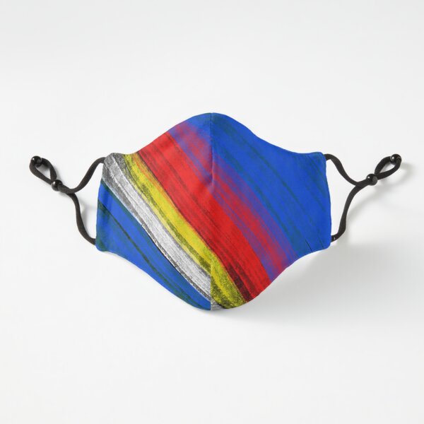 Abstract Colorado Flag Wispy Clouded Sunset Fitted 3-Layer