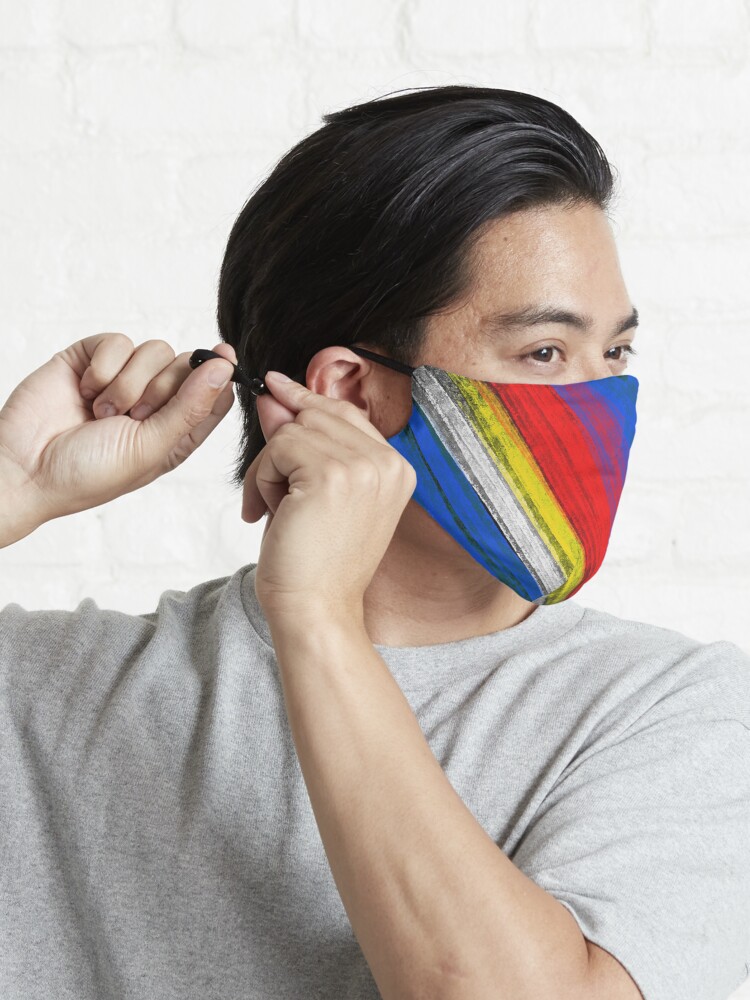 Alternate view of Abstract Colorado Flag Wispy Clouded Sunset Mask