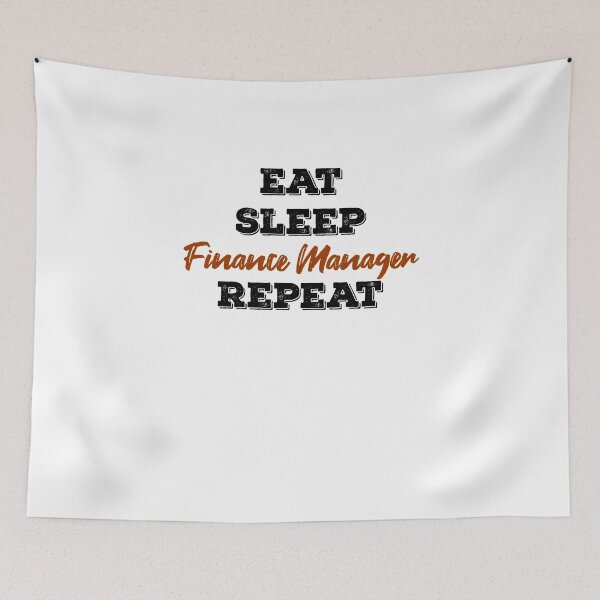 Item preview,  eat sleep Finance manager Repeat designed and sold by ThebestArtshop.