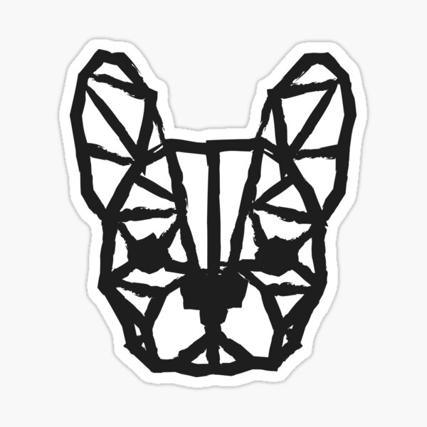 Item preview, Geometric Lines Animals: French Bulldog designed and sold by OfficiallyB.