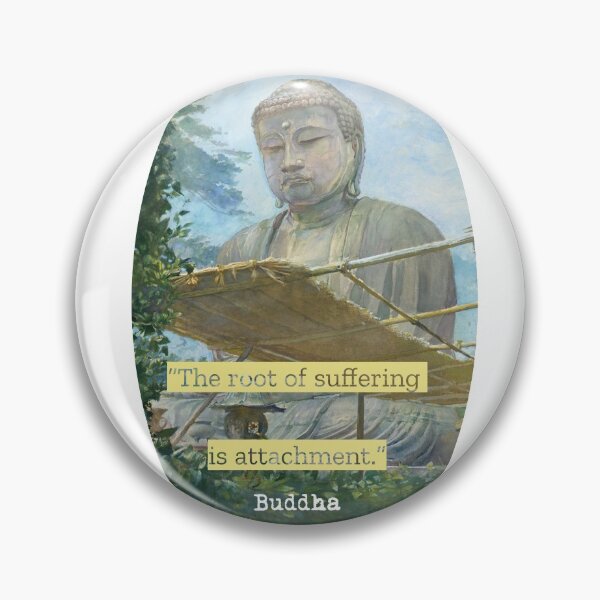 Item preview, Buddha vintage old painting with a quote designed and sold by Gotafeeling.