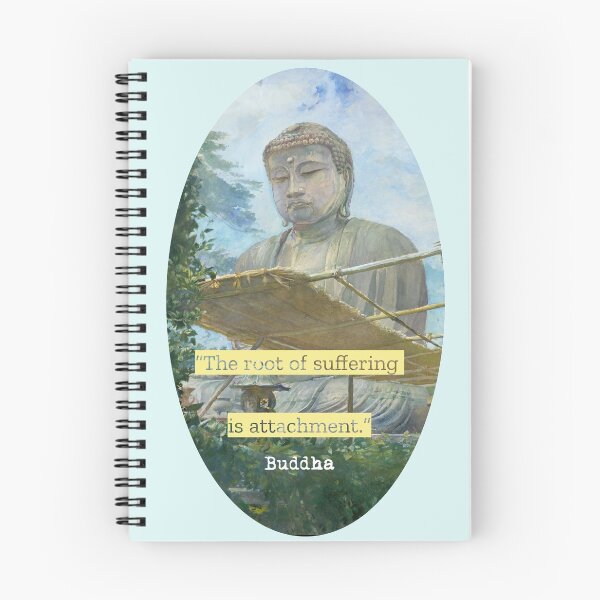 Item preview, Buddha vintage old painting with a quote designed and sold by Gotafeeling.