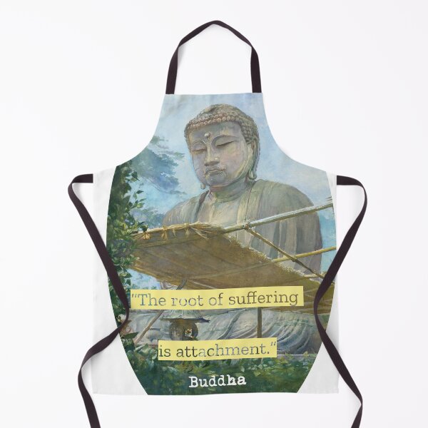 Item preview, Buddha vintage old painting with a quote designed and sold by Gotafeeling.
