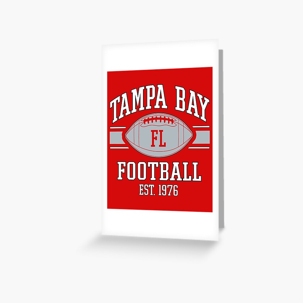 Vintage Tampa Bay Football Team Gameday Goalline Orange White Art