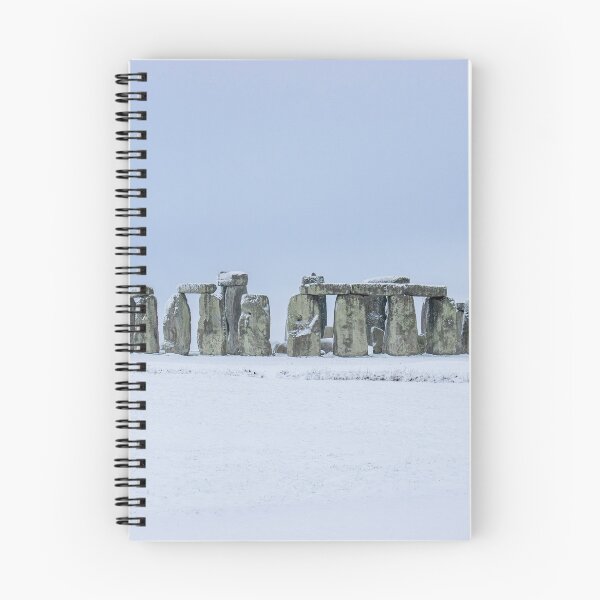 Item preview, Stonehenge in the Snow, Pale blue sky designed and sold by Madeleine Cardozo.