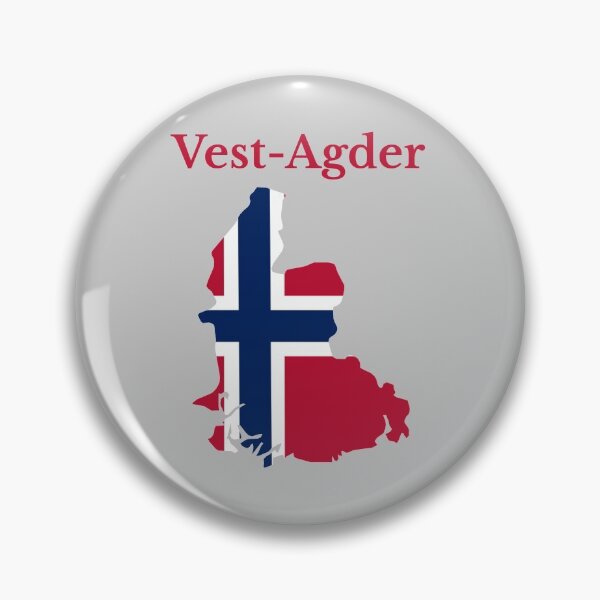 Item preview, Mapa del condado de Vest Agder, condado de Norwegian, Noruega. designed and sold by marosharaf.