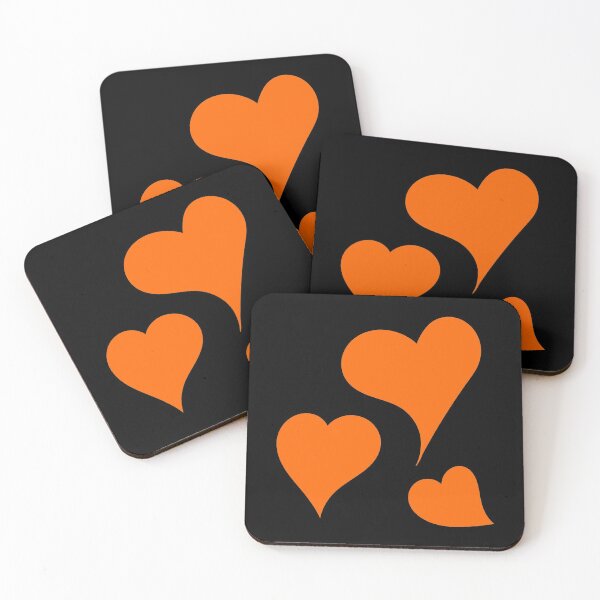 Item preview, Valentines Pattern Orange Hearts - Enjoy Every Moment designed and sold by yasmh.