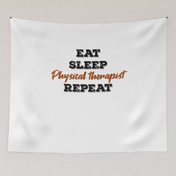 Artikelvorschau,  Eat Sleep Physiotherapeut Wiederholen entworfen und verkauft von ThebestArtshop.