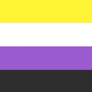 Artwork thumbnail, non-binary flag by Multiminjae