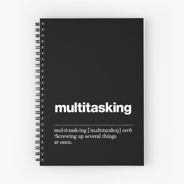 Item preview, "Multitasking" is a fun, humorous definition designed and sold by TrueType.